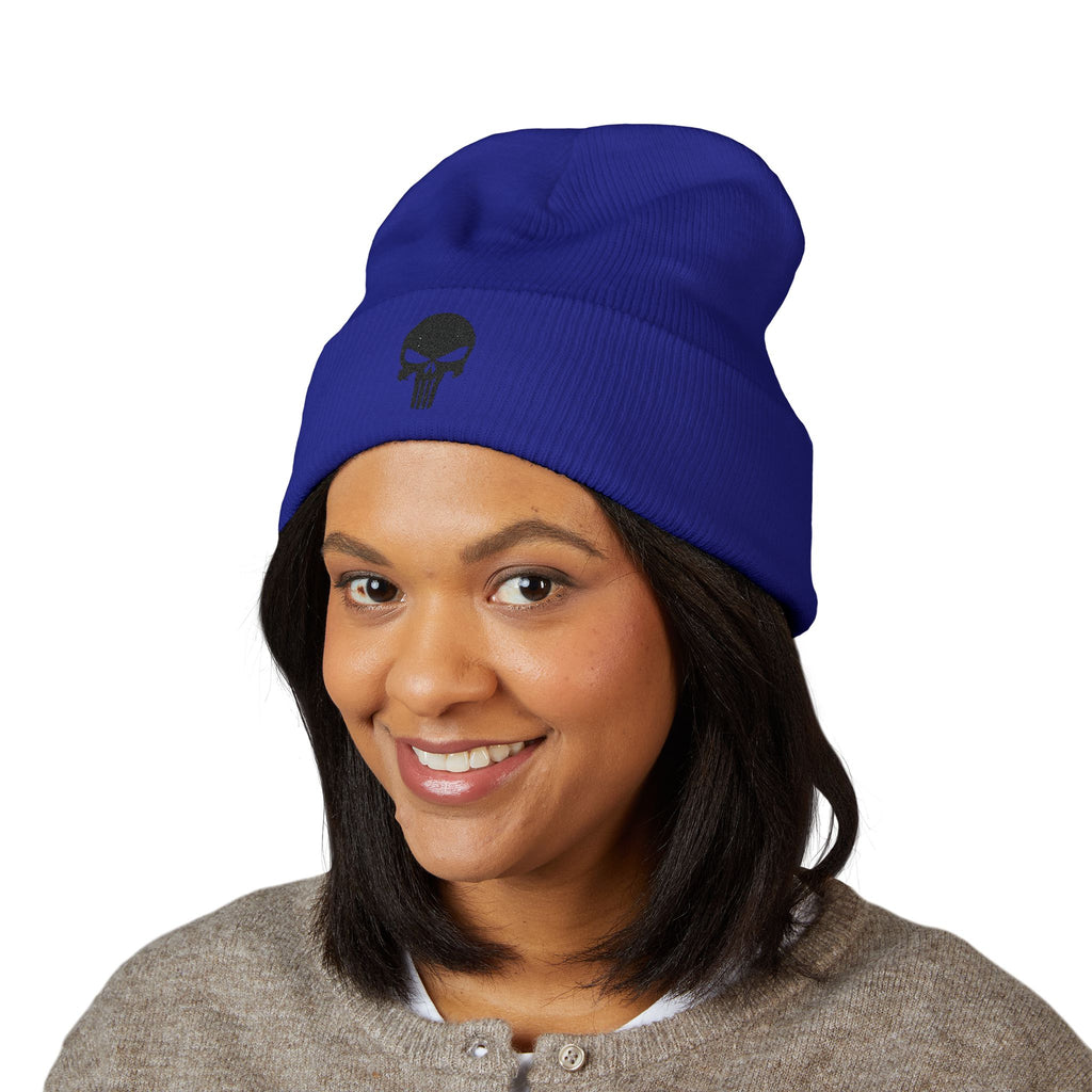 Blackout Skull Knit Cap