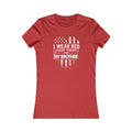 I Wear RED For My Brother Distressed Ladies Tee