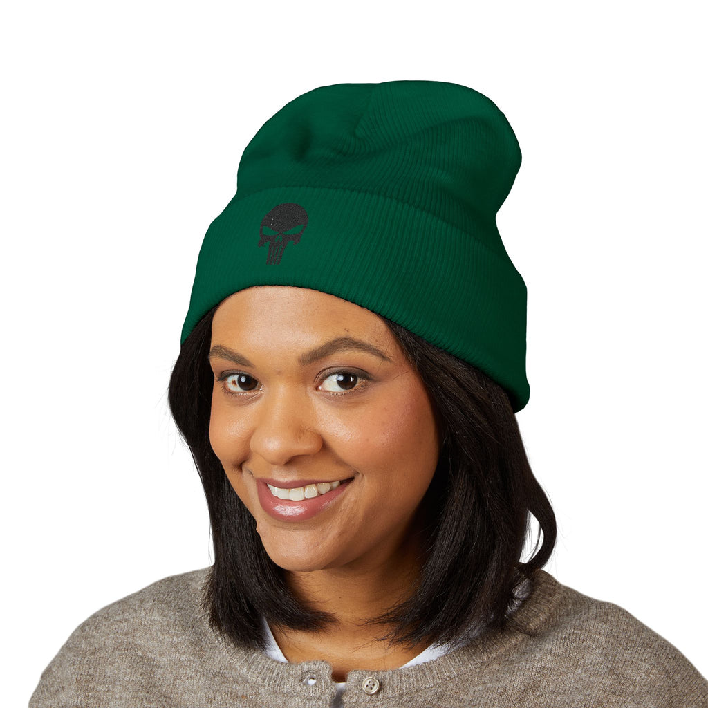 Blackout Skull Knit Cap