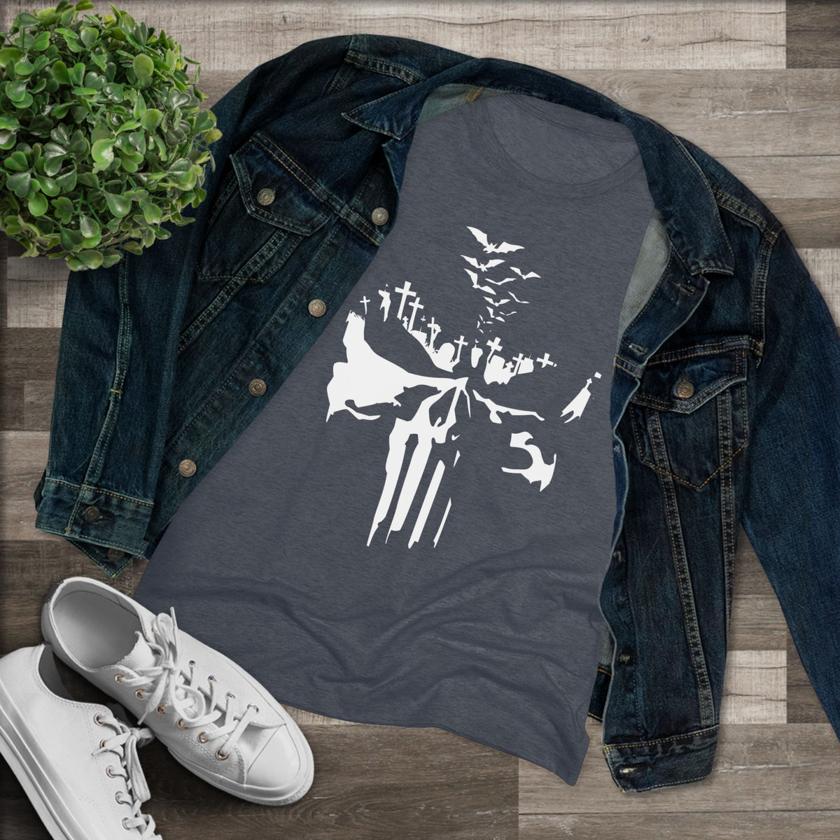 Phantom Grave Graphic Ladies Tee