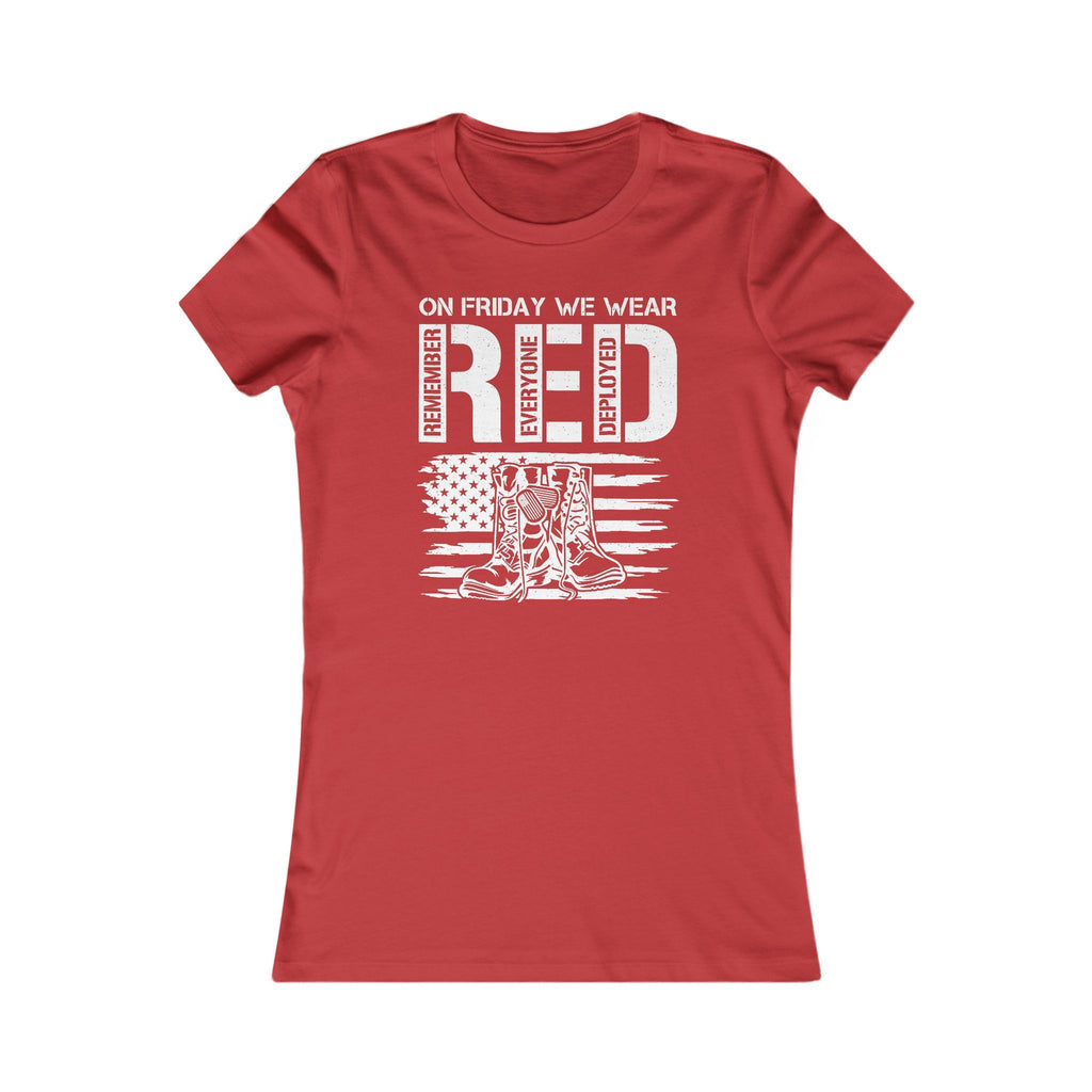 RED Friday Combat Boots Ladies Tee