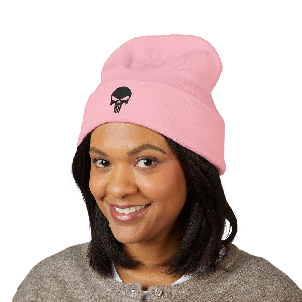 Blackout Skull Knit Cap