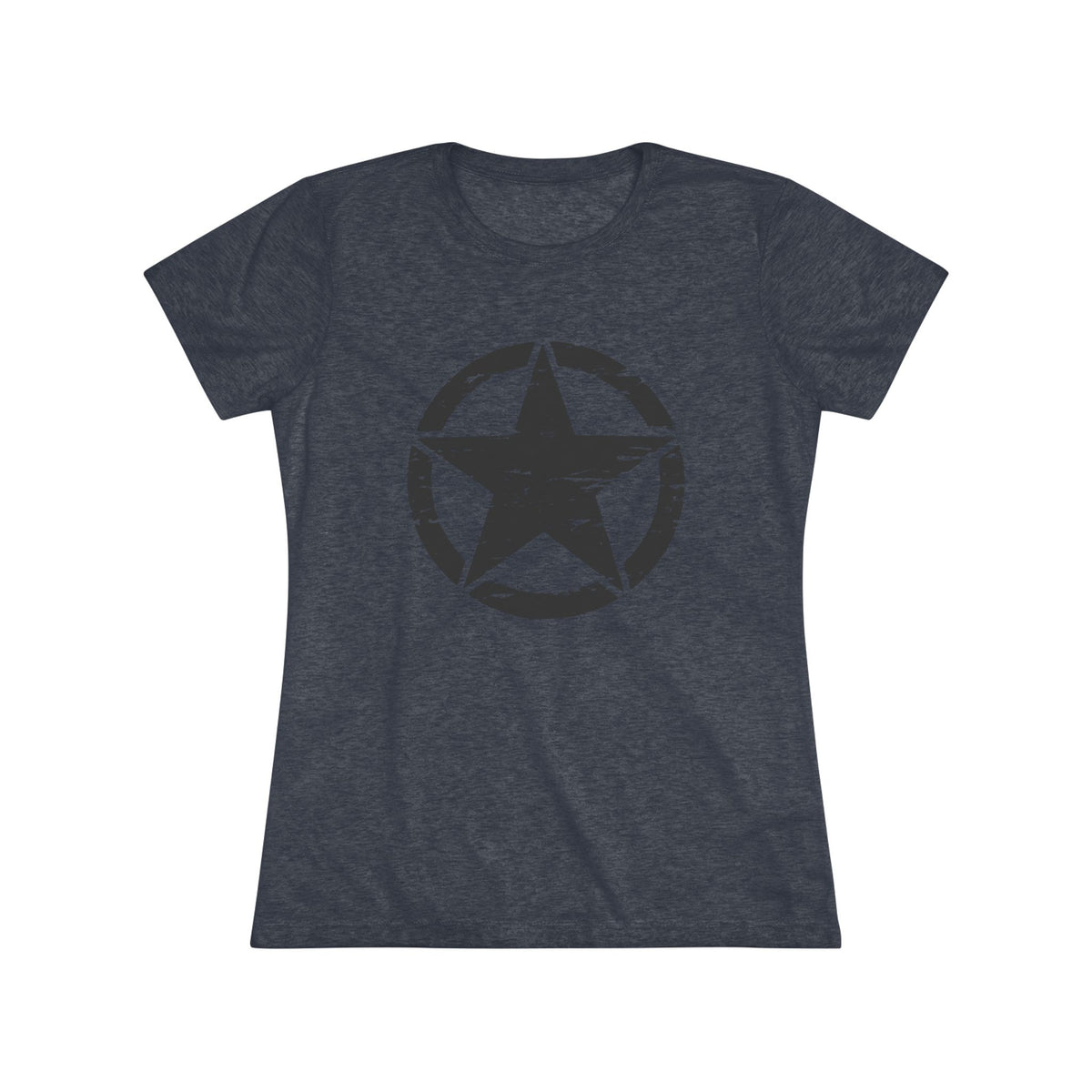 Tactical Blackout Star Ladies Tee