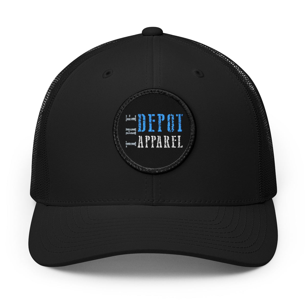 The Depot Apparel Snapback Trucker Cap with Patch