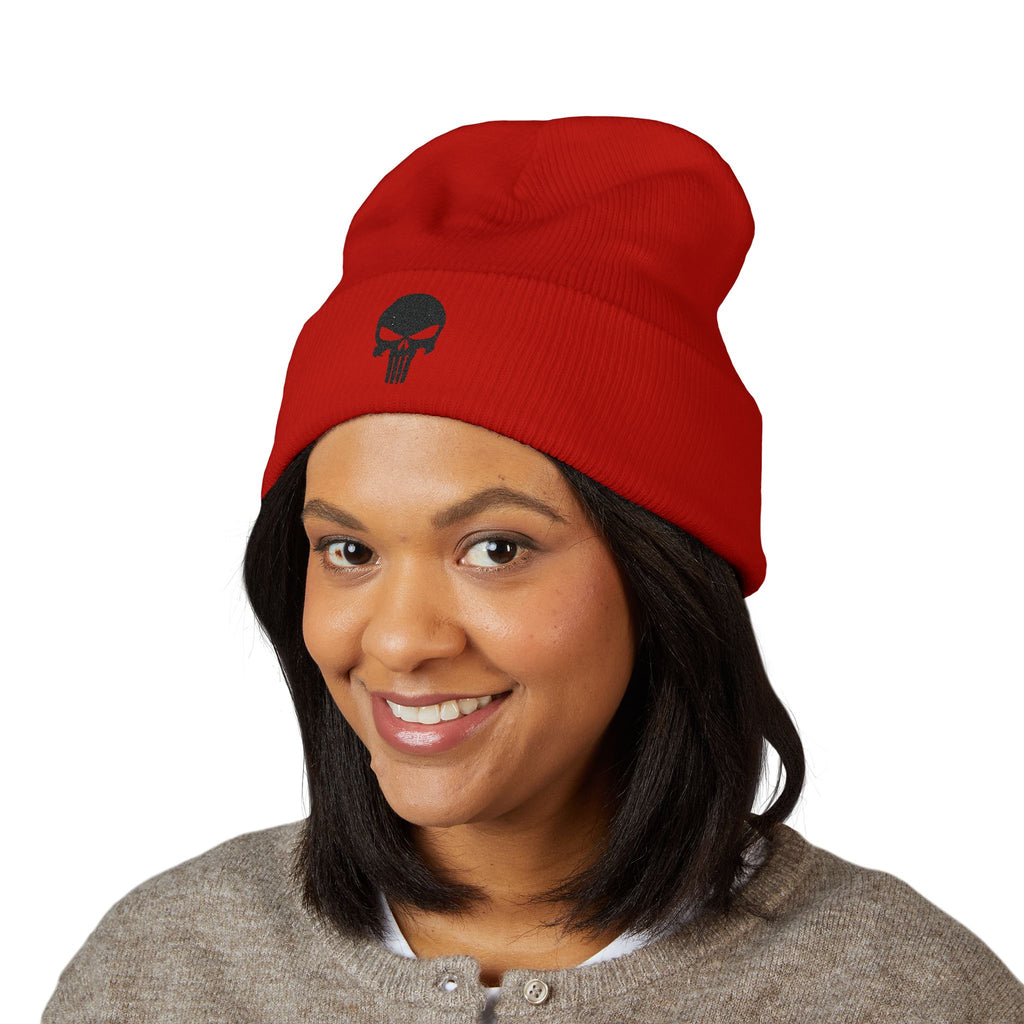 Blackout Skull Knit Cap