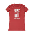 RED Friday Support Our Troops Silhouettes Ladies Tee