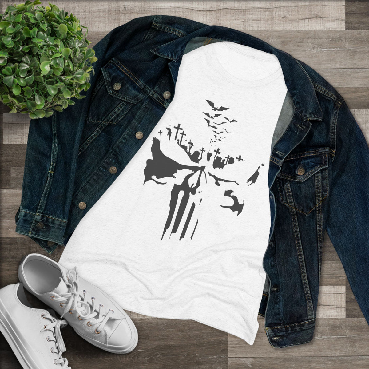 Phantom Grave Graphic Ladies Tee