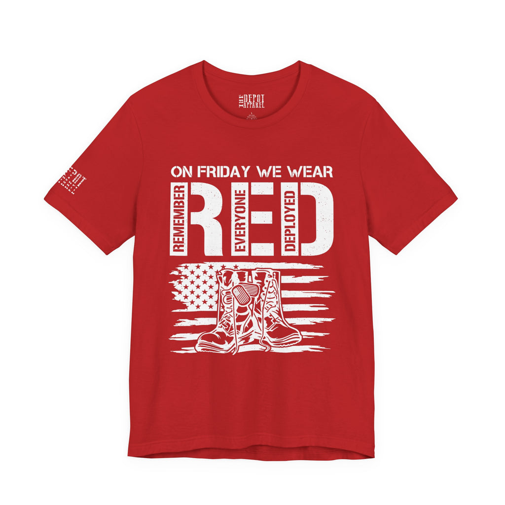 RED Friday Combat Boots Tee