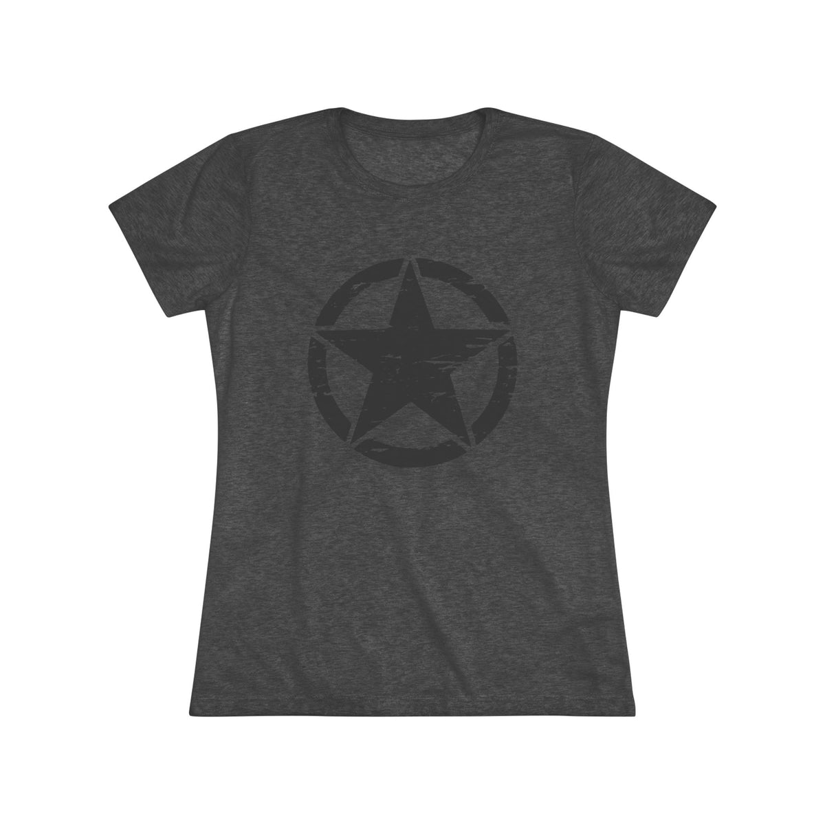Tactical Blackout Star Ladies Tee